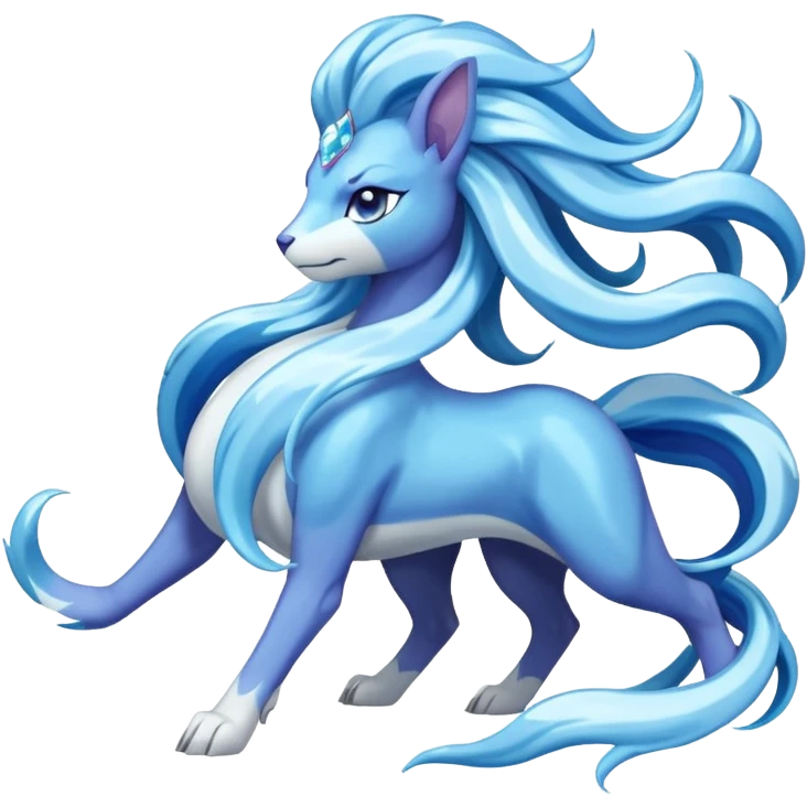 Pokemon  legendary Suicune emoji