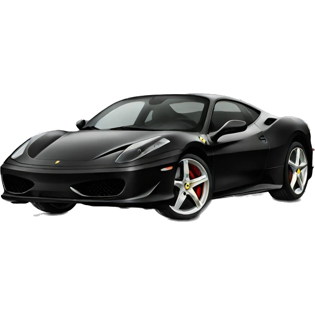 Black Ferrari car emoji