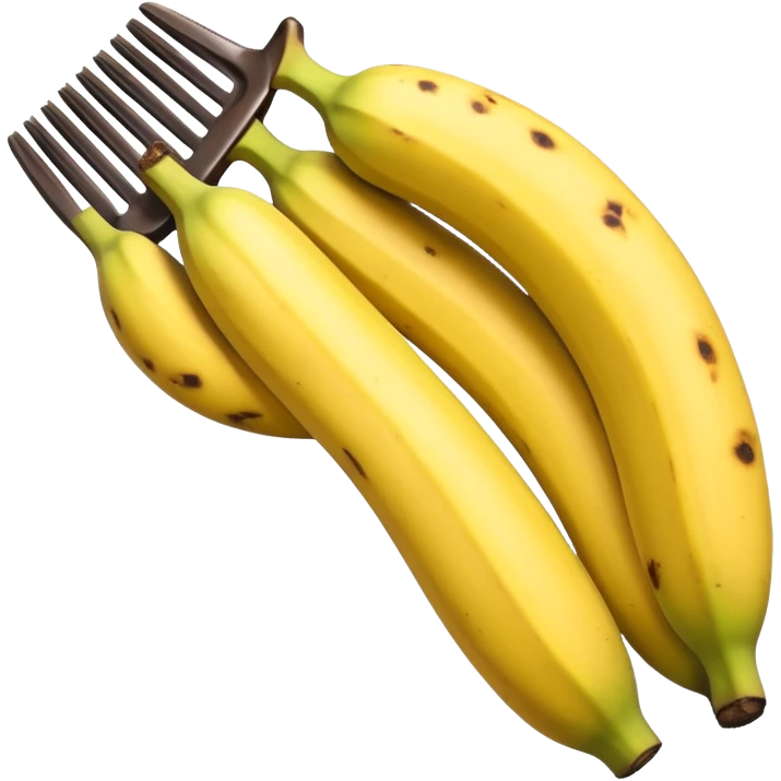 A comb of bananas emoji