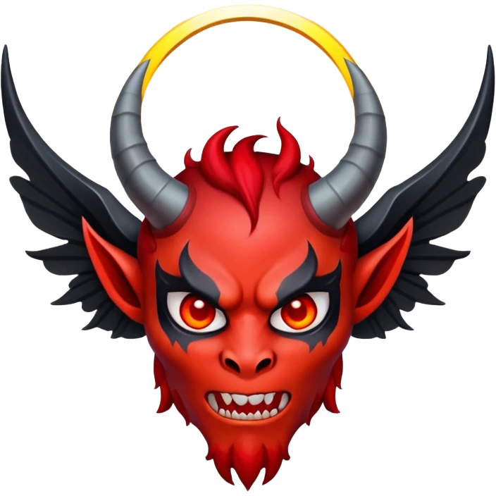 Demon with a halo  emoji