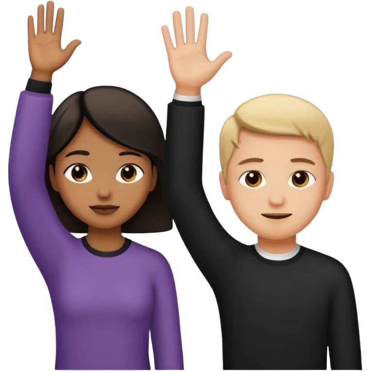 🙇+🙋 create emoji different emoji