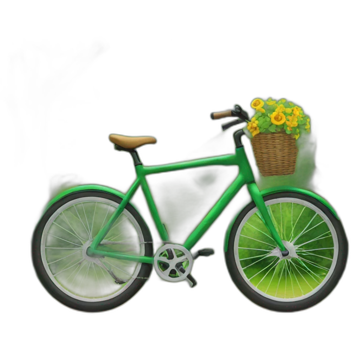 Bike with nature emoji