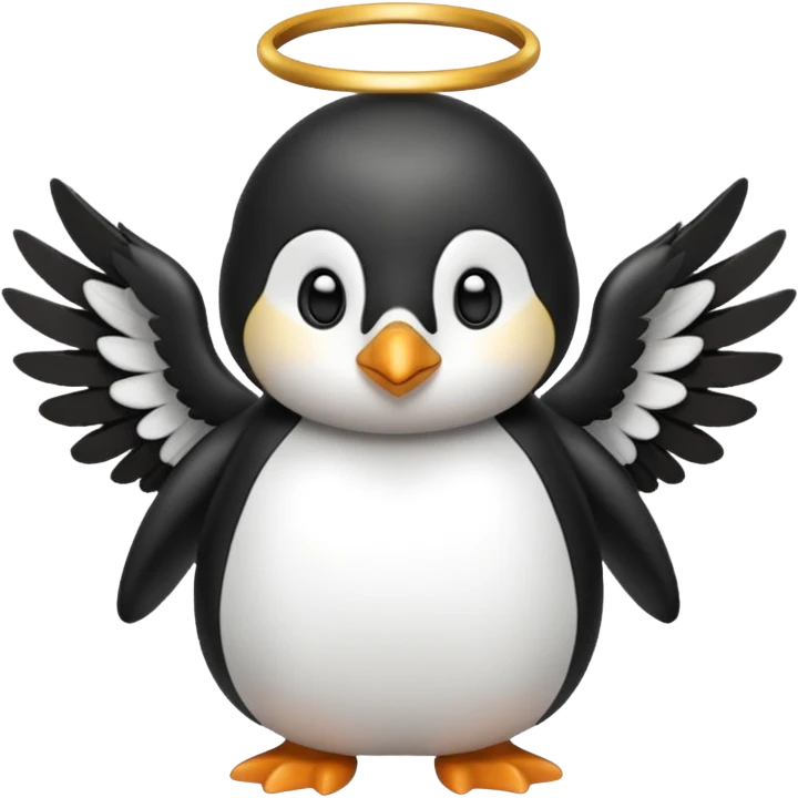penguin angel emoji