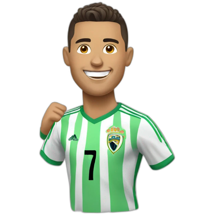 Happy Ronaldo emoji emoji