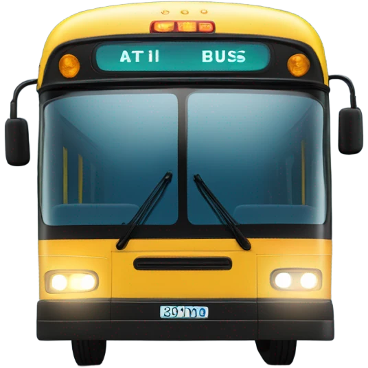 The bus is coming emoji