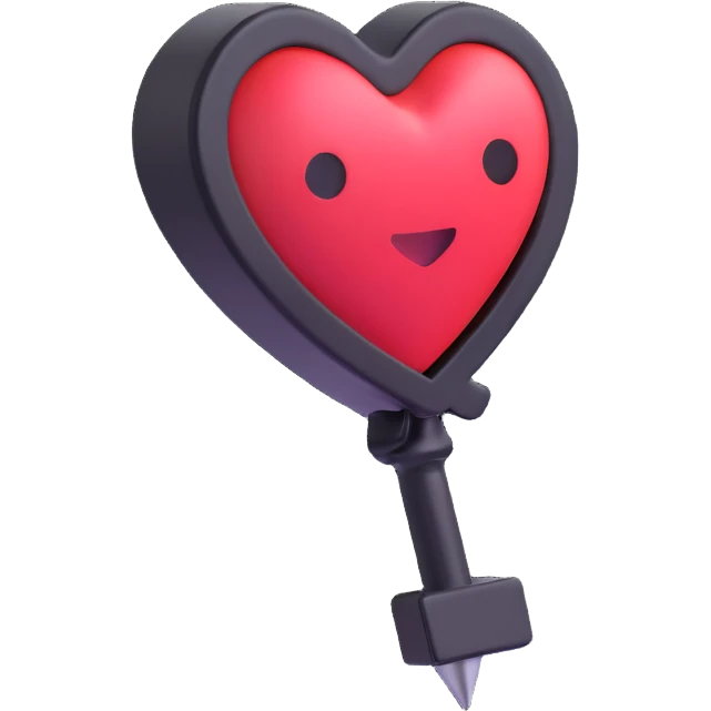location pin with a heart-shaped head emoji