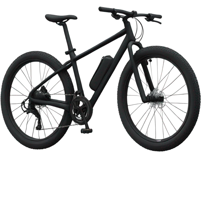 Black mountain bike emoji