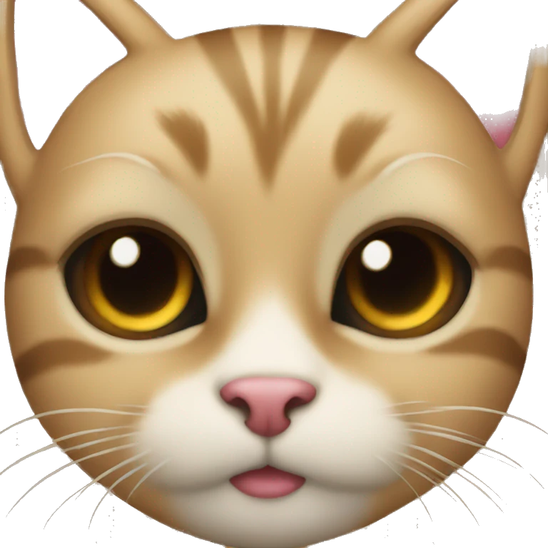 Kissing emoji cat emoji