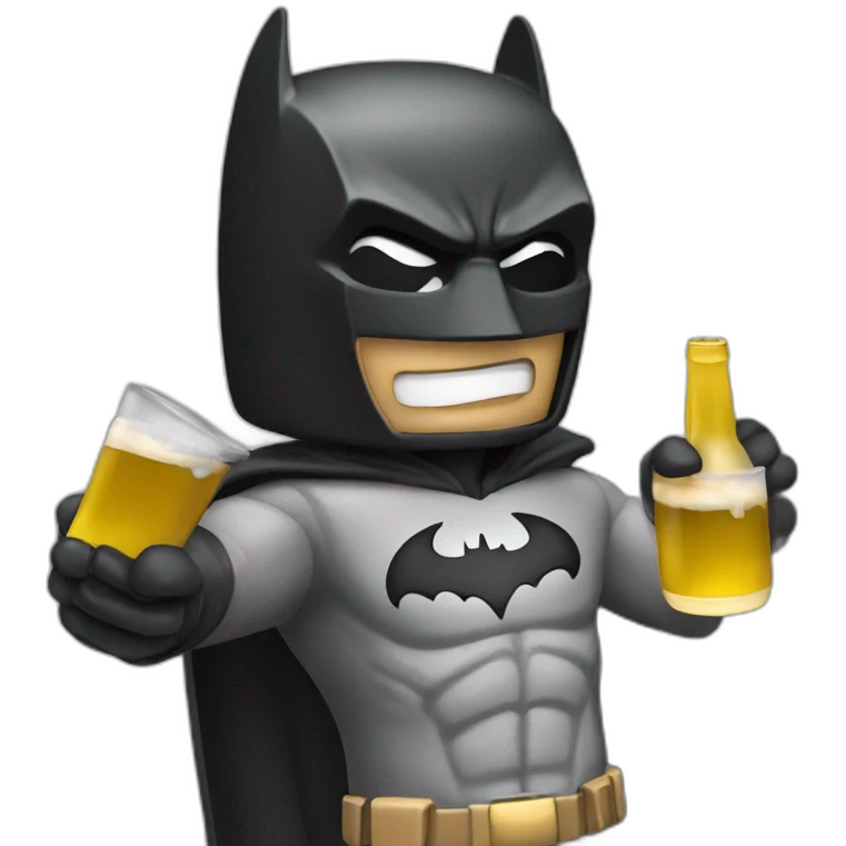 Drunk batman emoji