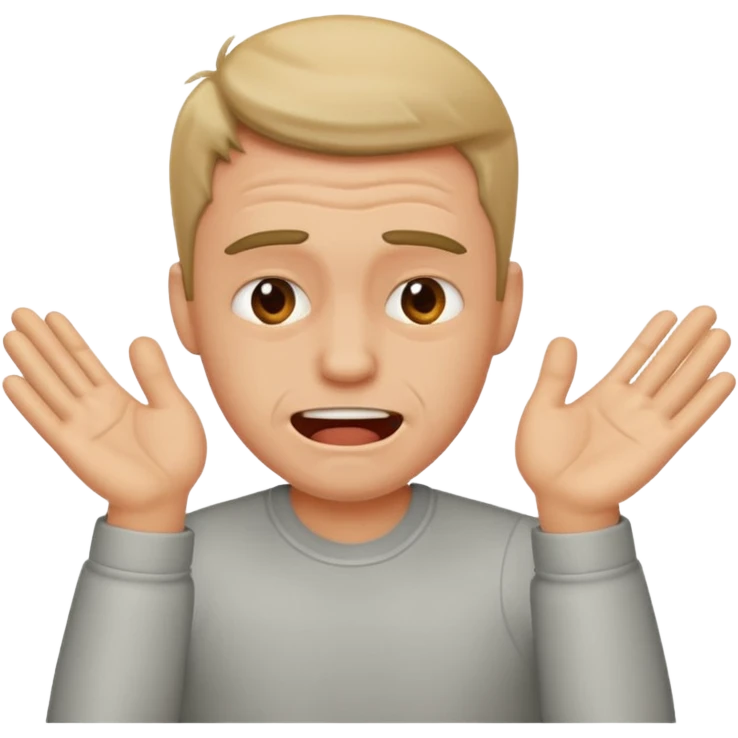 A guy slapping himself emoji