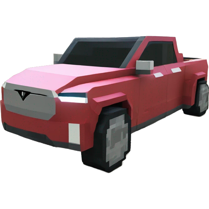 Tesla truck in Minecraft  emoji