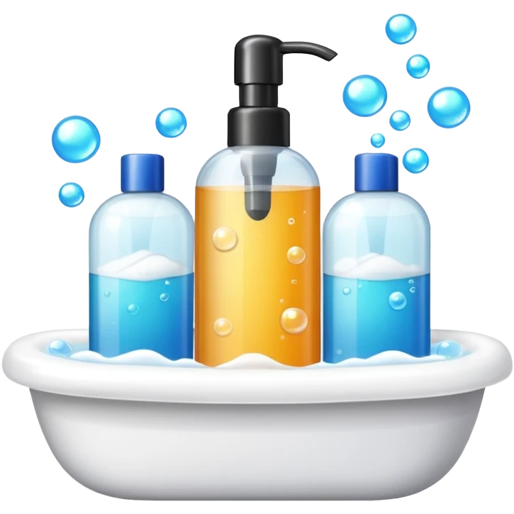Soap and shampoo emoji