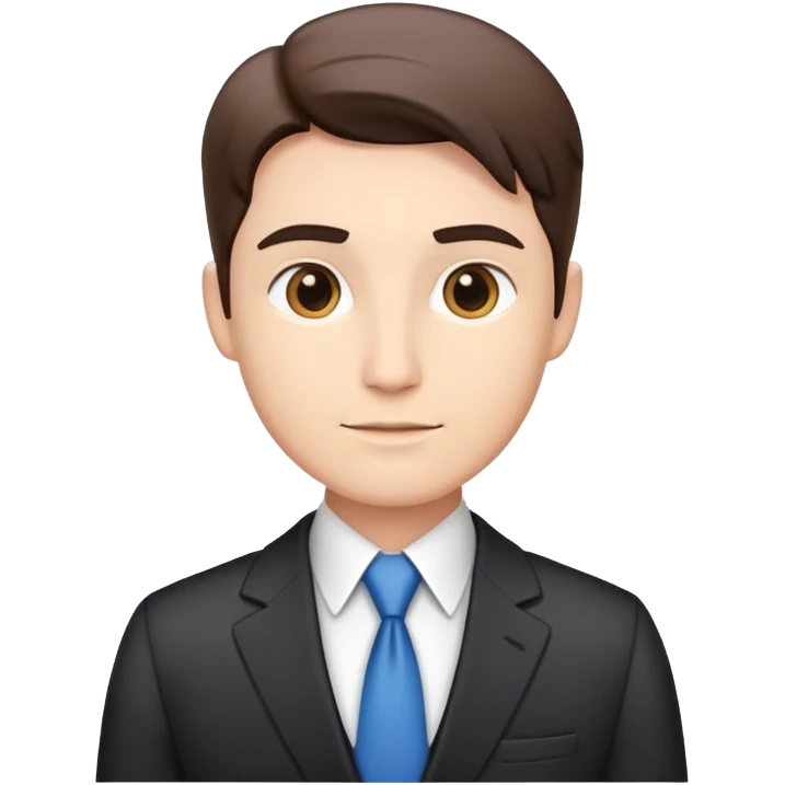 director business confidently wears smart business attire emoji