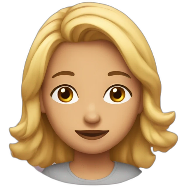 Une fille qui dit i love you  emoji