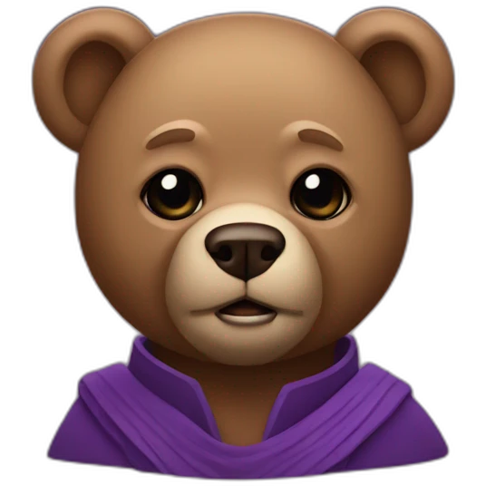 A Mace Windu bear emoji