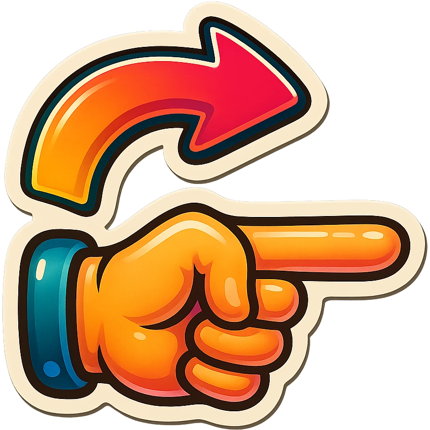  arrow show to finger emoji