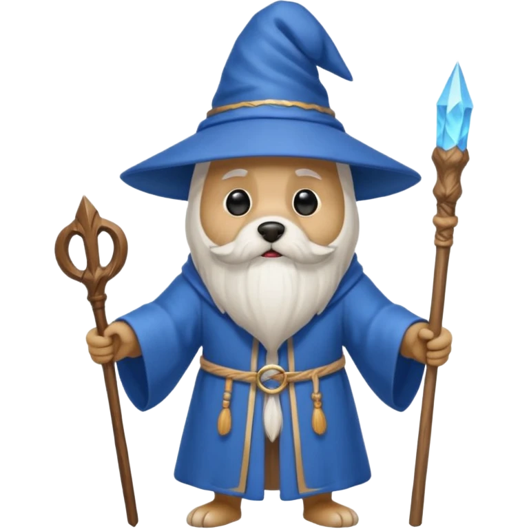 Dog wizard emoji