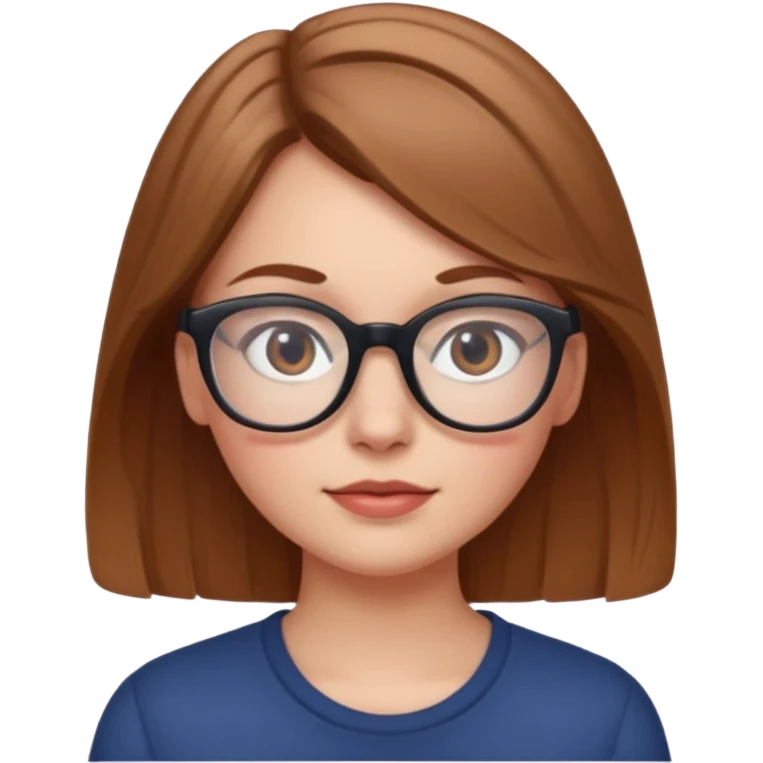 Make a white girl who has a little bit of a indent on her left eye do to a four wheeler rec light brown hair with glasses emoji