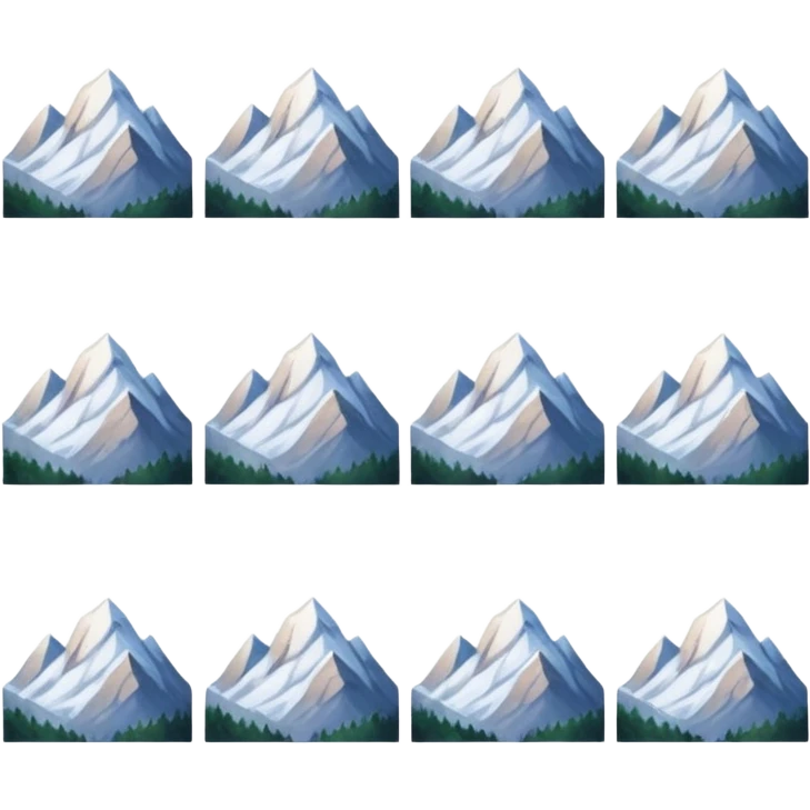6 photos of mountains in a grid emoji