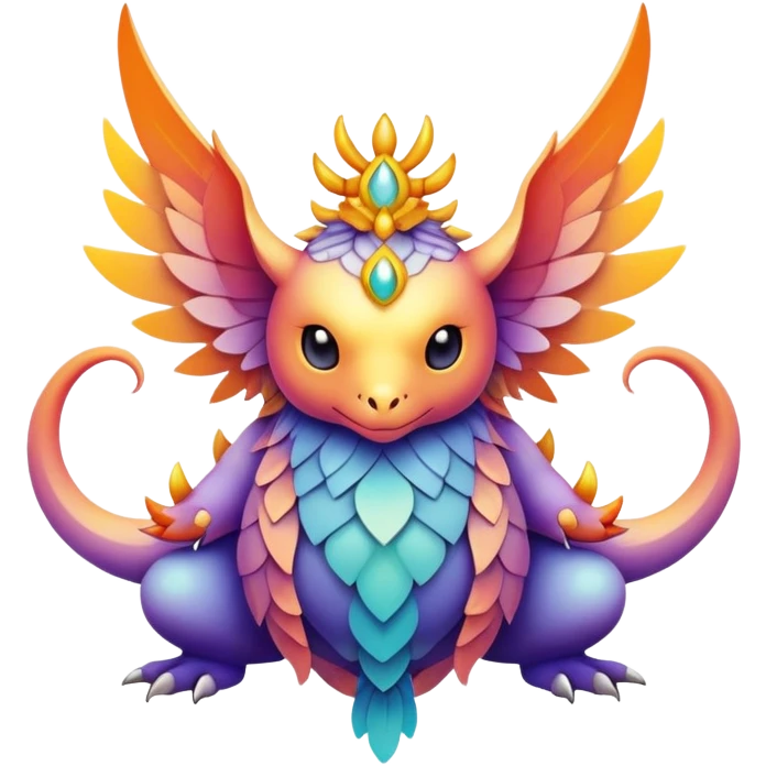 divine complex gradients aesthetic-scenery-Fakémon-creature emoji
