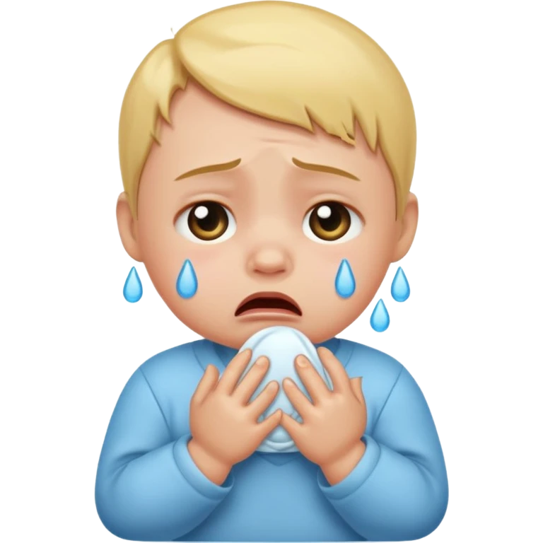 Baby crying  emoji