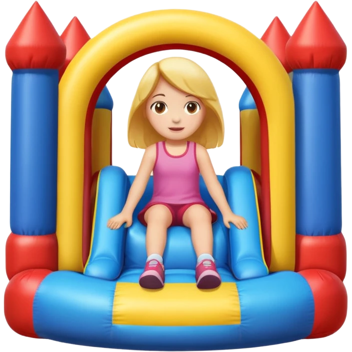  girl-sitting-in-bouncy-house emoji
