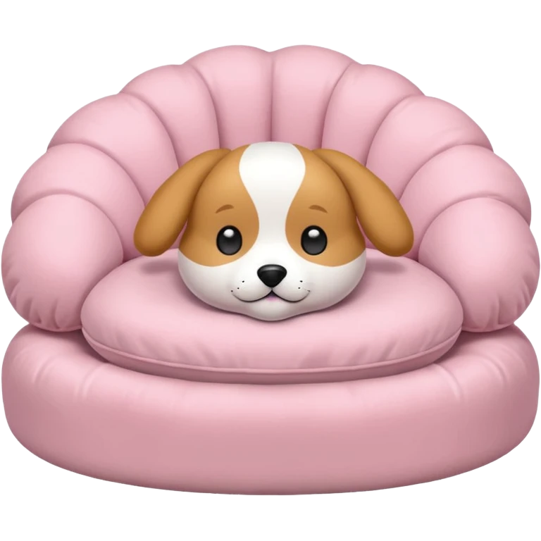Soft pink  pet bed  emoji
