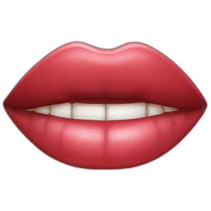 Lips licking lips emoji