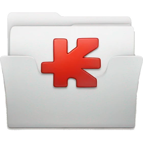 folder with red plus sign emoji