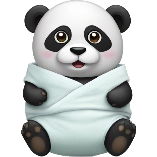 panda in a nappy emoji