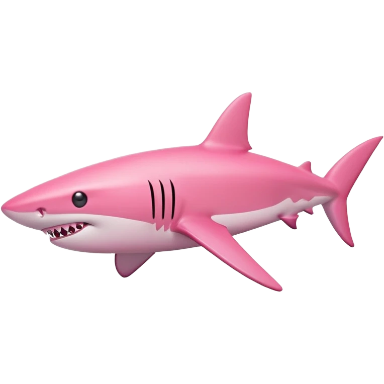 pink shark emoji