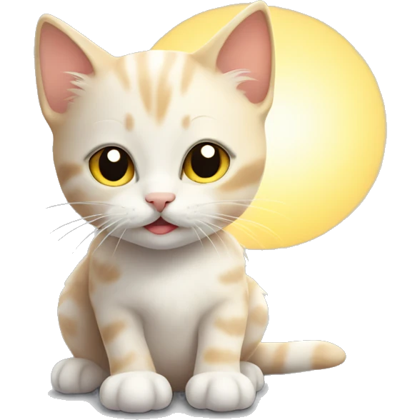 kitten in the sun emoji