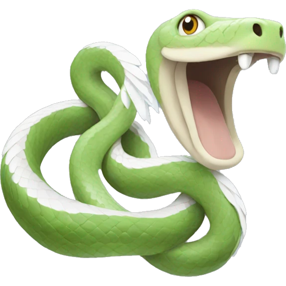snake with white wings emoji