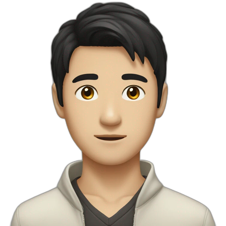 blackhair-boy-browneyes-Japanese-handsome-sideparted emoji