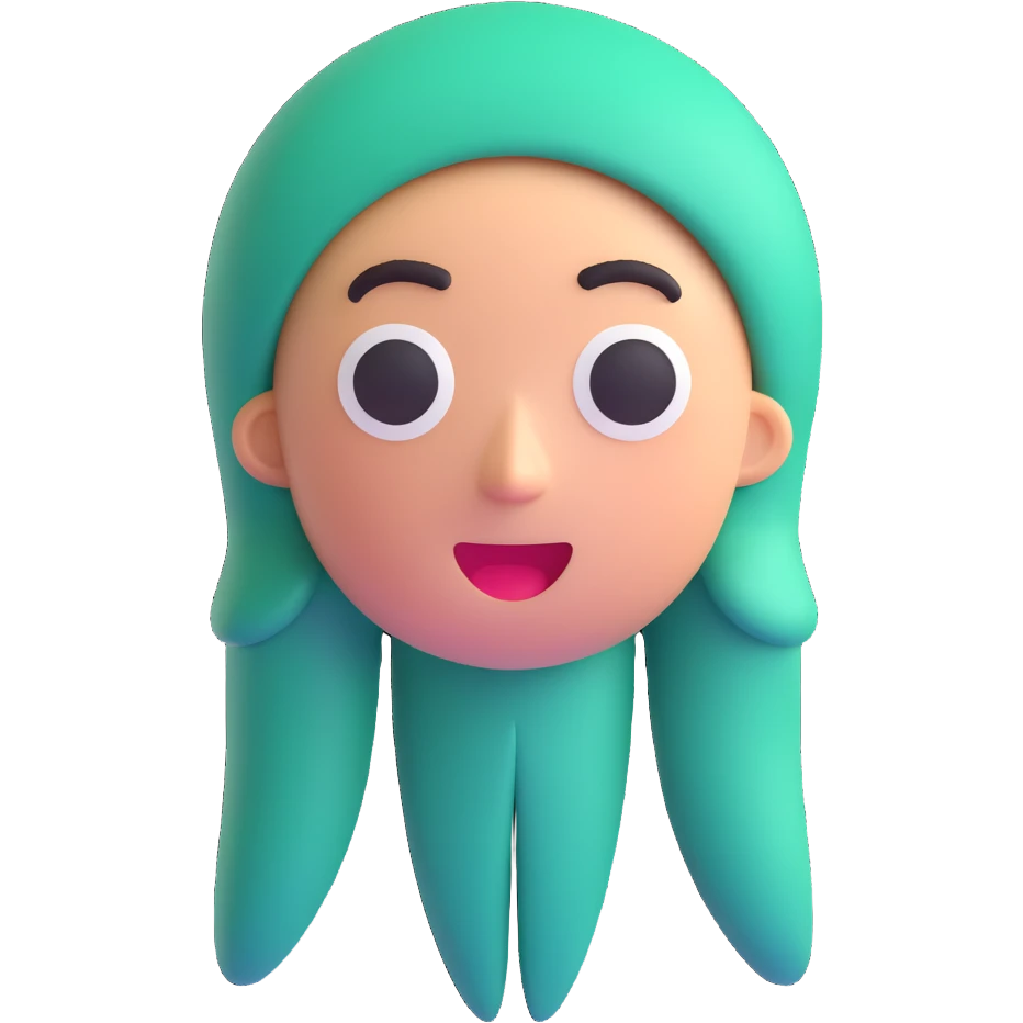 front man from squid game, 3D emoji style emoji