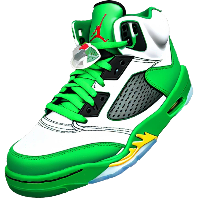 jordan 5 verde emoji
