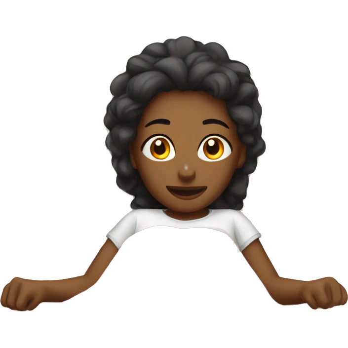 Girls relaxing on the bed emoji