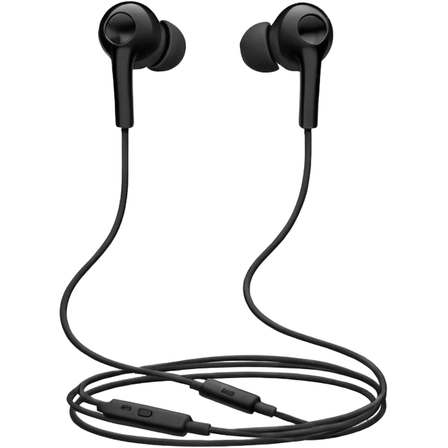 old wired earphones emoji