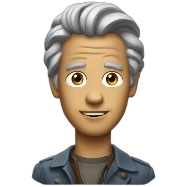 time machine from Time Machine film emoji