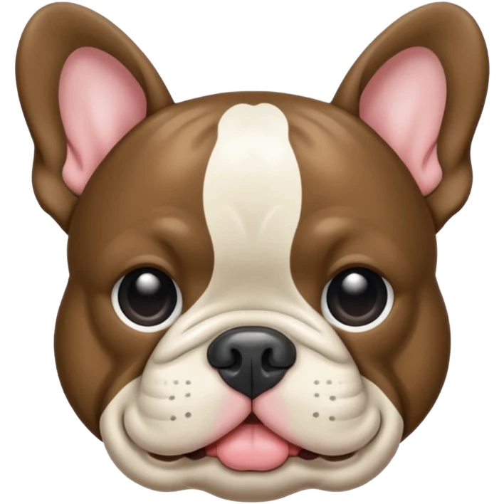 Bouledogue français merle foncé emoji