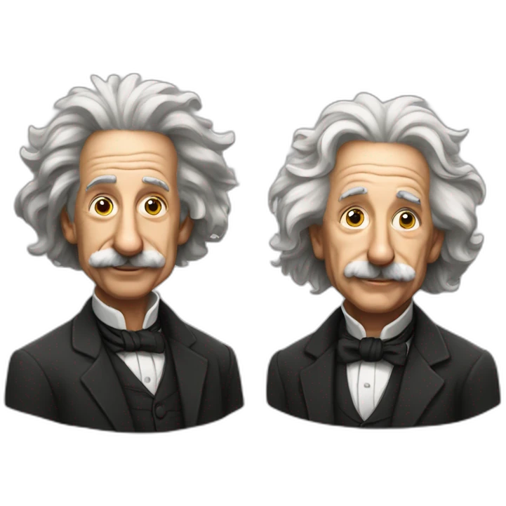 einstein and newton emoji