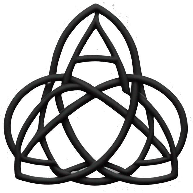 Black triquetra emoji