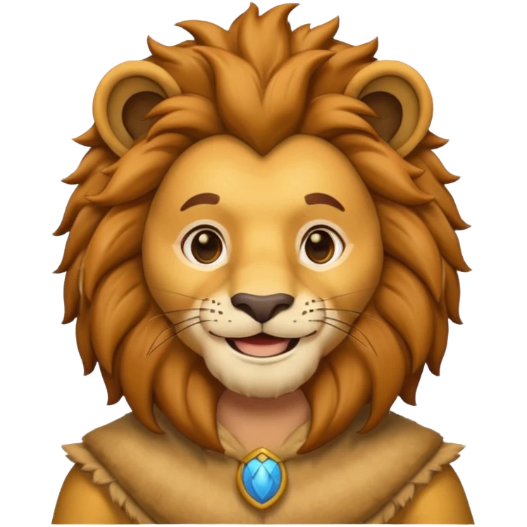 man in lion  costume  emoji