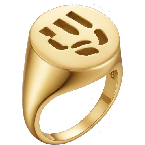 cartier gold ring emoji