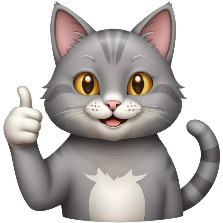 a cat giving a thumbs up emoji