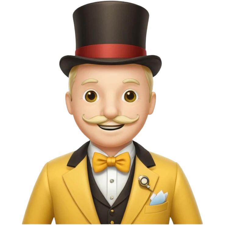 The monopoly fella with a monocle and yellow emoji