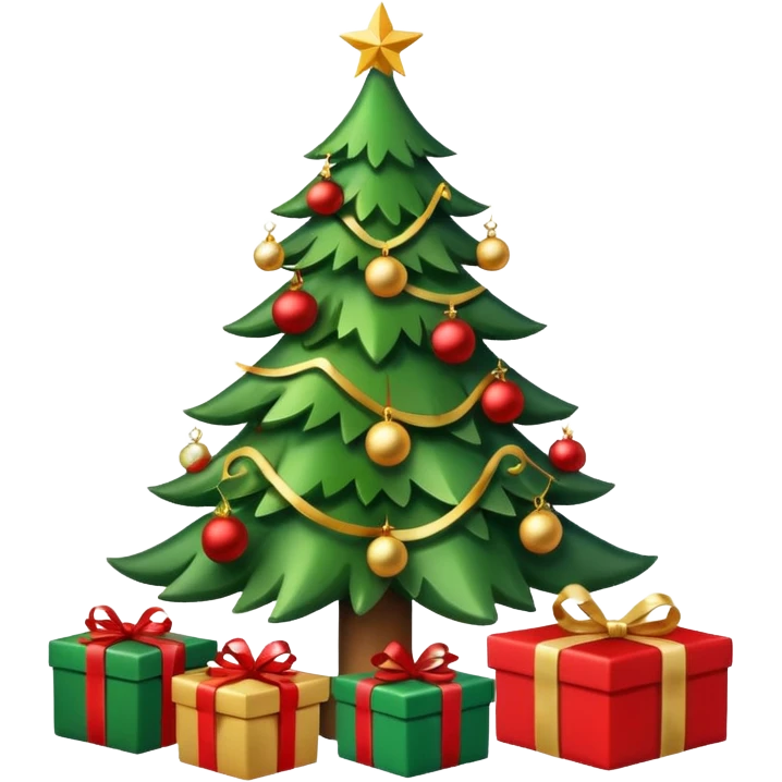 елкас подарками emoji