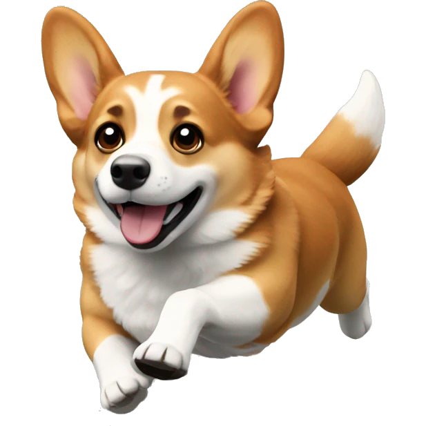 corgi running emoji