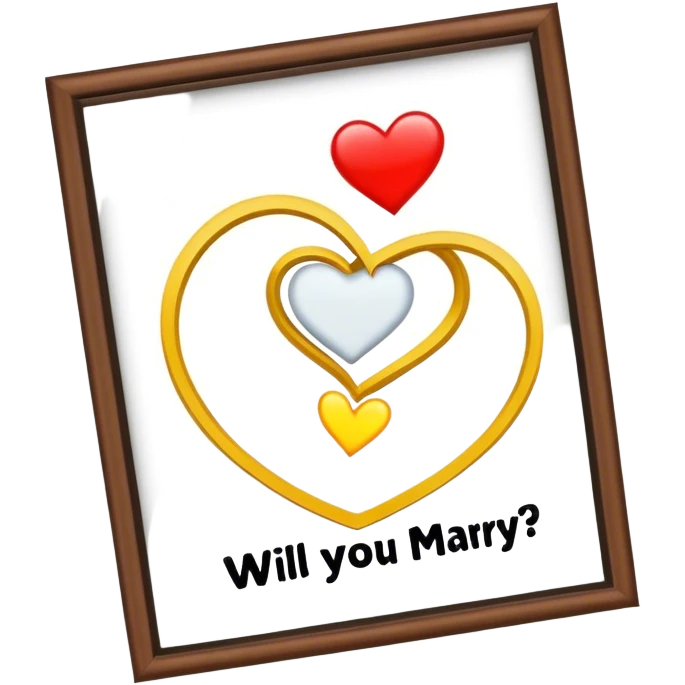 Will you marry poster emoji
