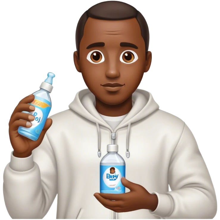 diddy holding baby oil emoji